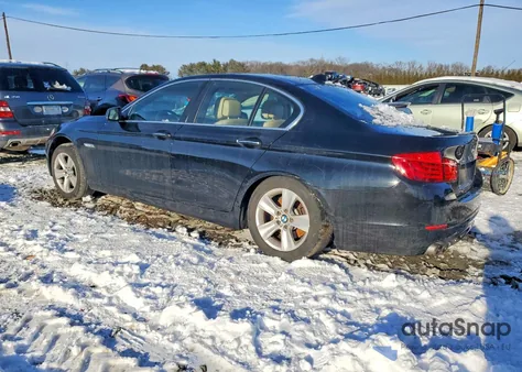 2013 BMW 528 Xi из США, поврежденный, VIN WBAXH5C58DD111080